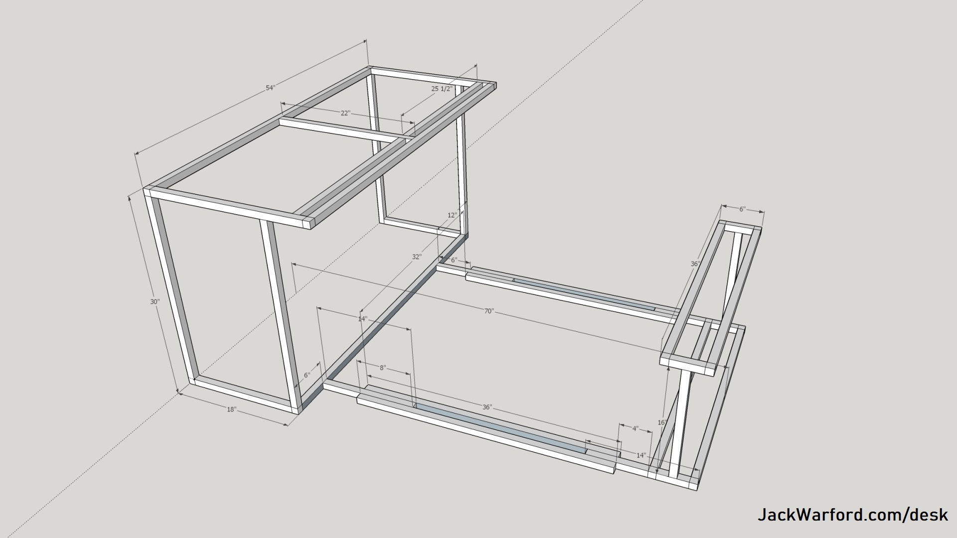 Jack Warford - Desk V1 Plan